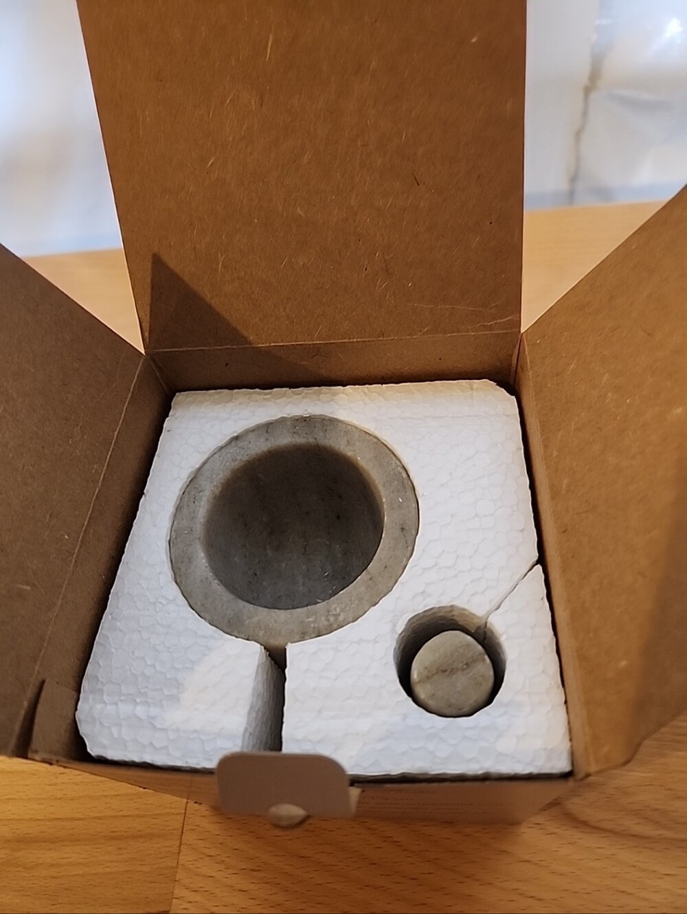 Verve Culture Mini Marble Mortar & Pestle Set NEW Kitchen Spice Grinder - Picture 12 of 12